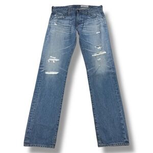 AG Adriano Goldschmied‎ The Matchbox Slim Straight Jeans Mens 32x34 Blue